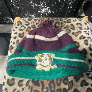 Mighty ducks nhl beanie hat